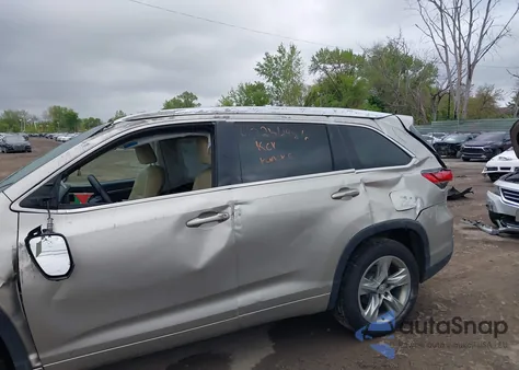 2015 Toyota Highlander Limited V6 z USA, uszkodzony, nr VIN 5TDYKRFH7FS104392